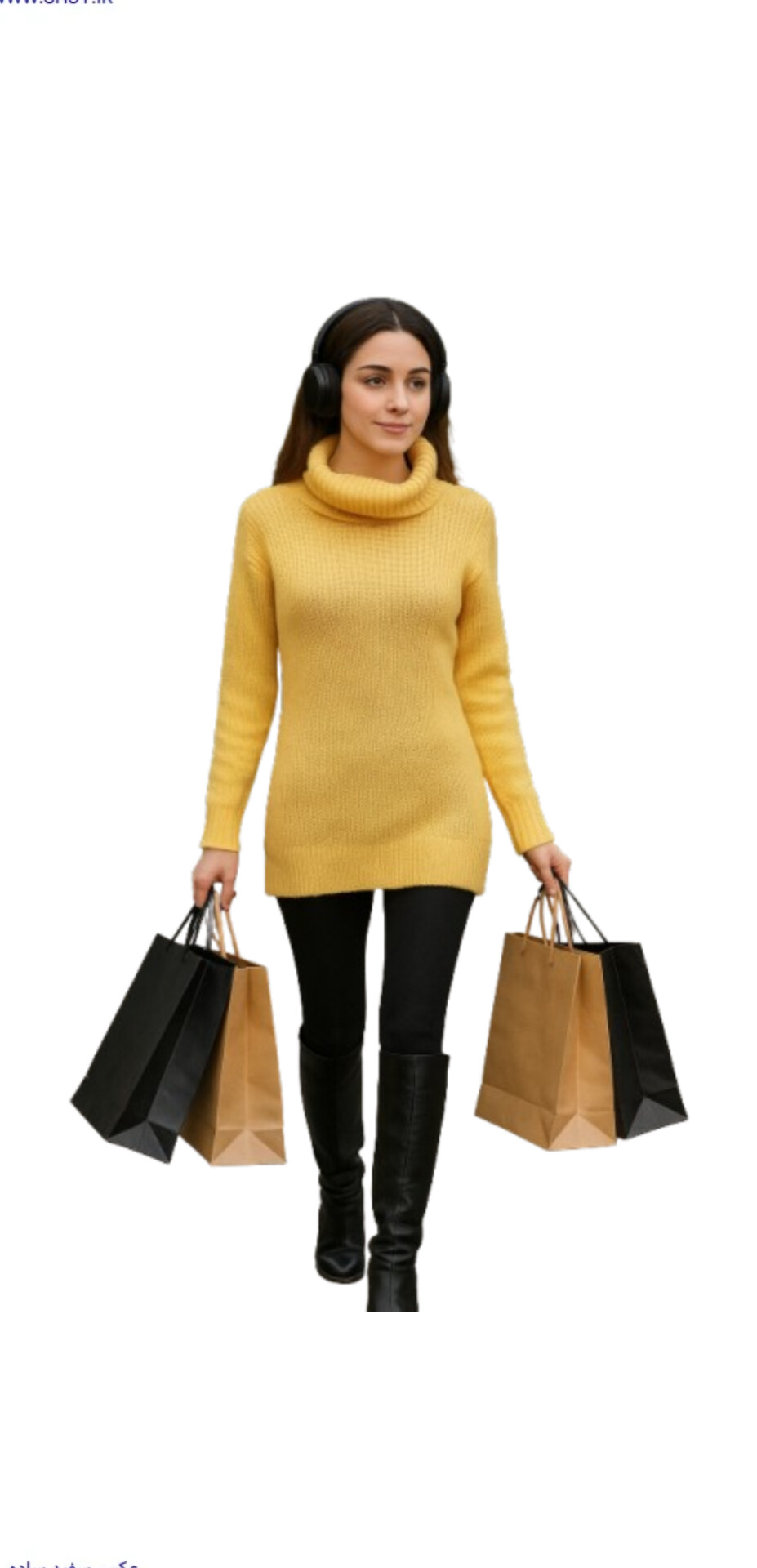 بافت یقه شل زنانه رنگبندی عالی